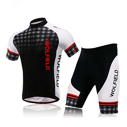 Lixada Fahrrad Trikot Bike Jersey+ Shorts atmungsaktiv Reiten Jacke Hose für Outdoor Radfahren