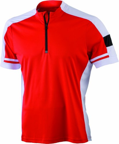 Herren Bike Shirt 1/2 Zip – Neues Modell 2014 red XXXL