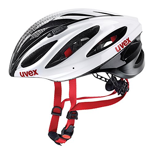 Uvex Fahrradhelm Boss Race, White-Black, 55-60, 4102290817