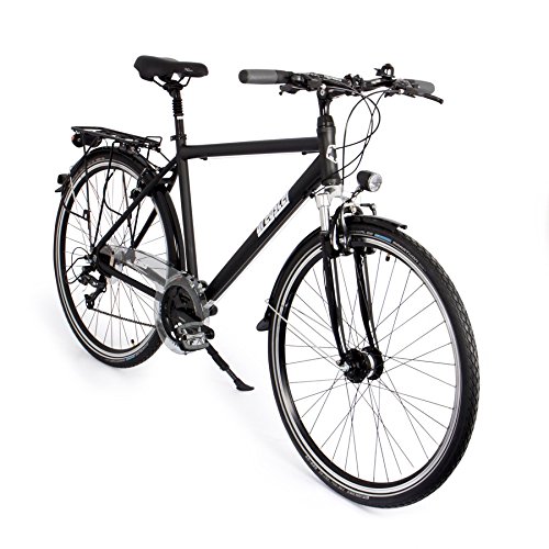 Gregster Herren Aluminium City-Bike Fahrrad StVZO, Schwarz, 28 Zoll, GR-6664