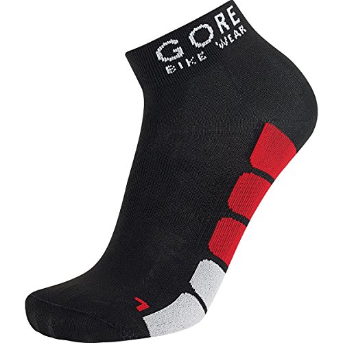 GORE BIKE WEAR Rennrad-Socken, GORE Selected Fabrics, POWER Socks, Größe 41-43, Schwarz/Rot, FEPOWM