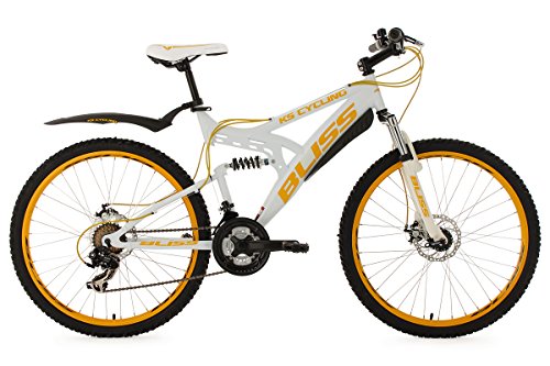 KS Cycling Fahrrad Mountainbike Fully Bliss, Weiß/Gold, 26 Zoll, 531M