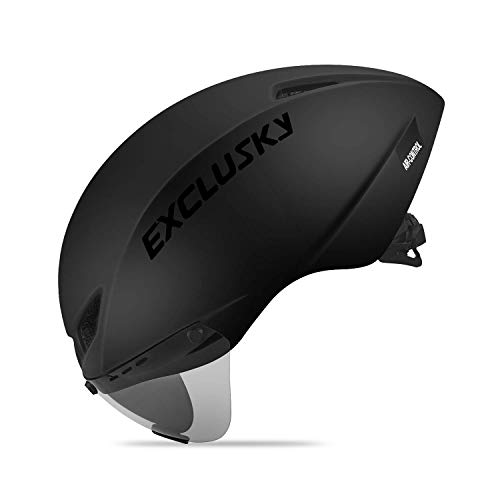 Exclusky Air Attack Shield Fahrrad Helm Erwachsene Ultralight Road Fahrrad Sicherheit Helm groß Glossy (Green) (Gelb) (schwarz)
