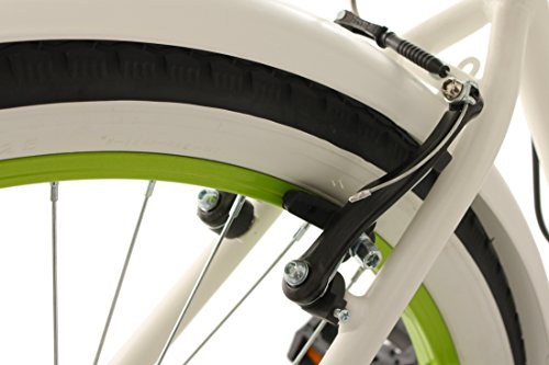KS Cycling Damen Fahrrad Beachcruiser Bellefleur, weiß