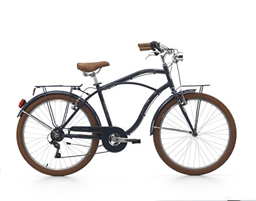 Herren Beach Cruiser 6 Gang 26 Zoll Cinzia Moody, Farbe:dunkelblau