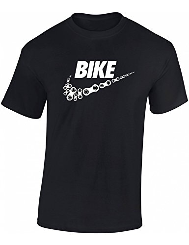 T-Shirt: Bike – Fahrrad Geschenke für Damen & Herren – Radfahrer – Mountain-Bike – MTB – BMX – Fixie – Rennrad – Tour – Outdoor – Sport – Urban – Motiv – Spruch – Fun – Lustig (S)