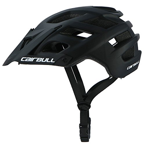 Cairbull City Aerodynamik Größe Specialized Fahrradhelm MTB Helm 55-61 cm Mountainbike Helm Herren & Damen Schwarz mit Rucksack Fahrrad Helm Integral 19 Belüftungskanäle