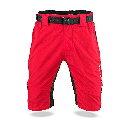 SILVINI Herren Rango MTB Hose, Red-Black, L