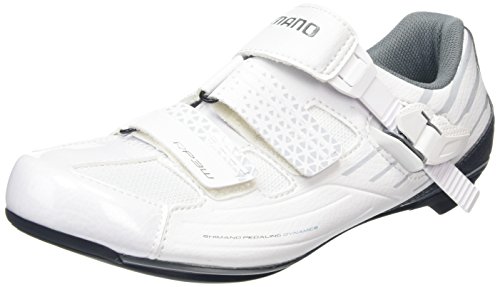 Shimano Damen Fahrradschuhe Rennradschuhe SH-RP3W GR. 39 SPD-SL Klett-/Ratschenv., Damen Radsportschuhe – Rennrad, Weiß (White), 39 EU