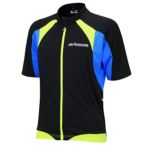 Airtracks FUNKTIONS Fahrradtrikot/RADTRIKOT / Jersey/Kurzarm PRO T – schwarz-neon – XL