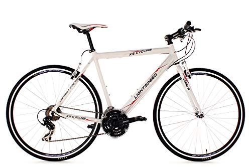 KS Cycling Fahrrad Fitnessbike Alu Lightspeed RH 60 cm, Weiß, 28, 278B