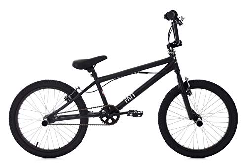 KS Cycling BMX Freestyle 20 Zoll Fatt Fahrrad, schwarz