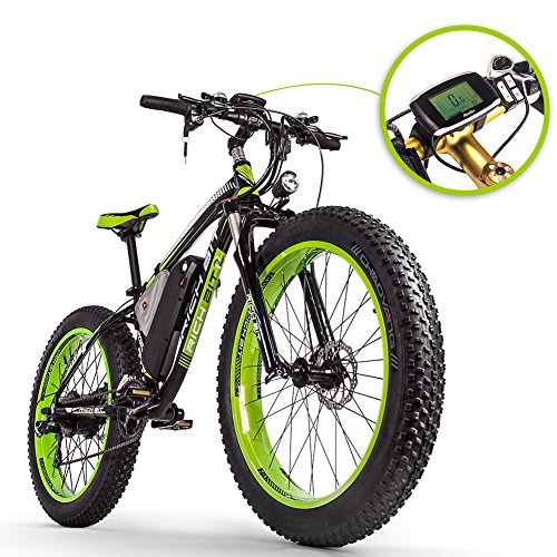 Unbekannt Rich BIT Elektrofahrrad RT022 / RT012 Fett E-Bike 26 Zoll LCD Smart Fahrrad MTB Mechanische Scheibenbremse Shimano 21-Fach E-Bike Herren