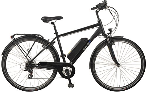 SAXXX Touring E-Bike Pedelec Hinterradmotor 10,4Ah 250W 36V Lithium-Ionen Akku Shimano 7Gang Kettenschaltung Federgabel