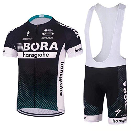 logas Herren Radtrikot 3D Padded Bib Shorts Bekleidung Wear Outdoor-Sommer-Breathable Kurze Hülsen-Fahrrad-Sportbekleidung Set