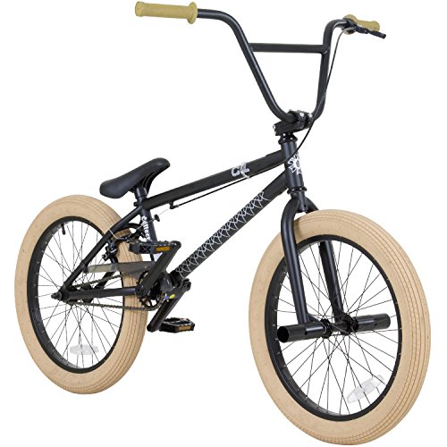 20 Zoll BMX Collective C1 Pro Park Freestyle Bike Fahrrad 16/9 Park Bike schwarz, raw, rot oder Galaxy, Farbe: Schwarz