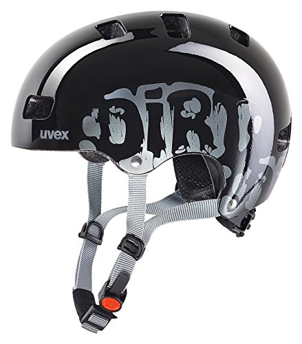 Uvex Kinder kid 3 Fahrradhelm, Schwarz (dirtbike black), Gr. 51-55